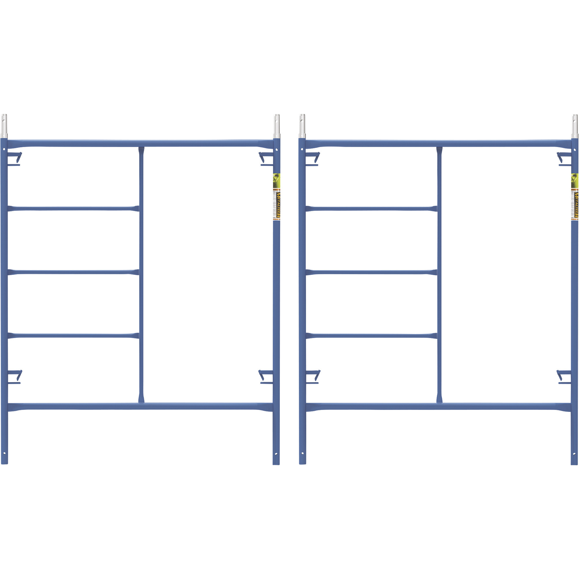 Metaltech Saferstack 6ft. x 5ft. Mason Scaffold Frame, 2-Pack, Model# M-MF7260PSK2